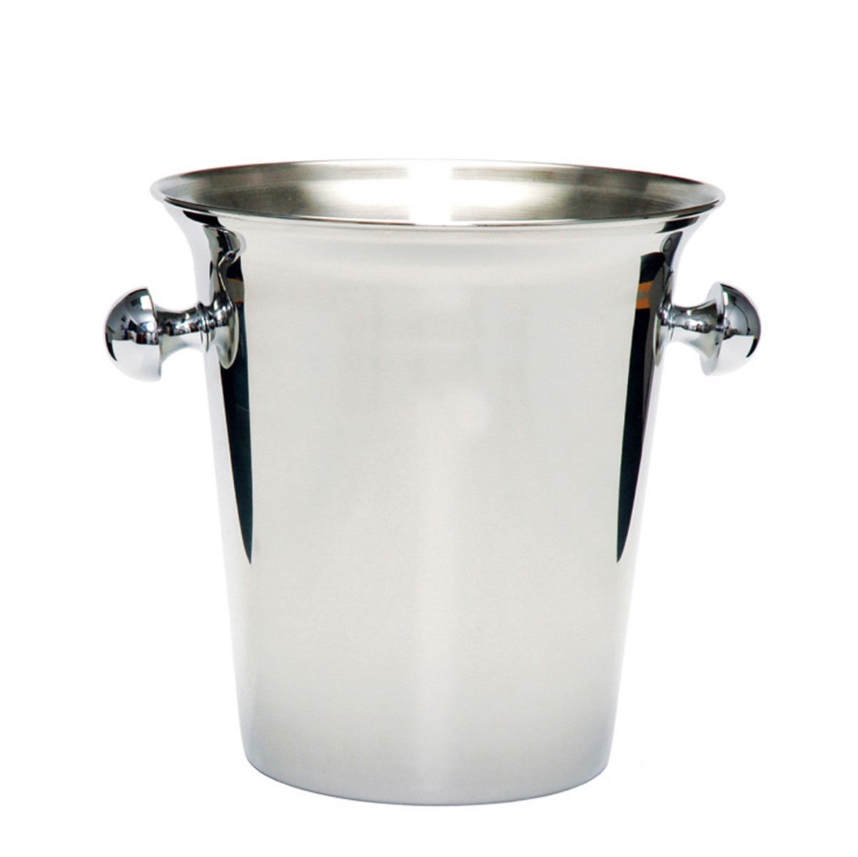 Stainless Steel Wine Bucket with Knob 8.2" diam, 9" height - Set of 1
