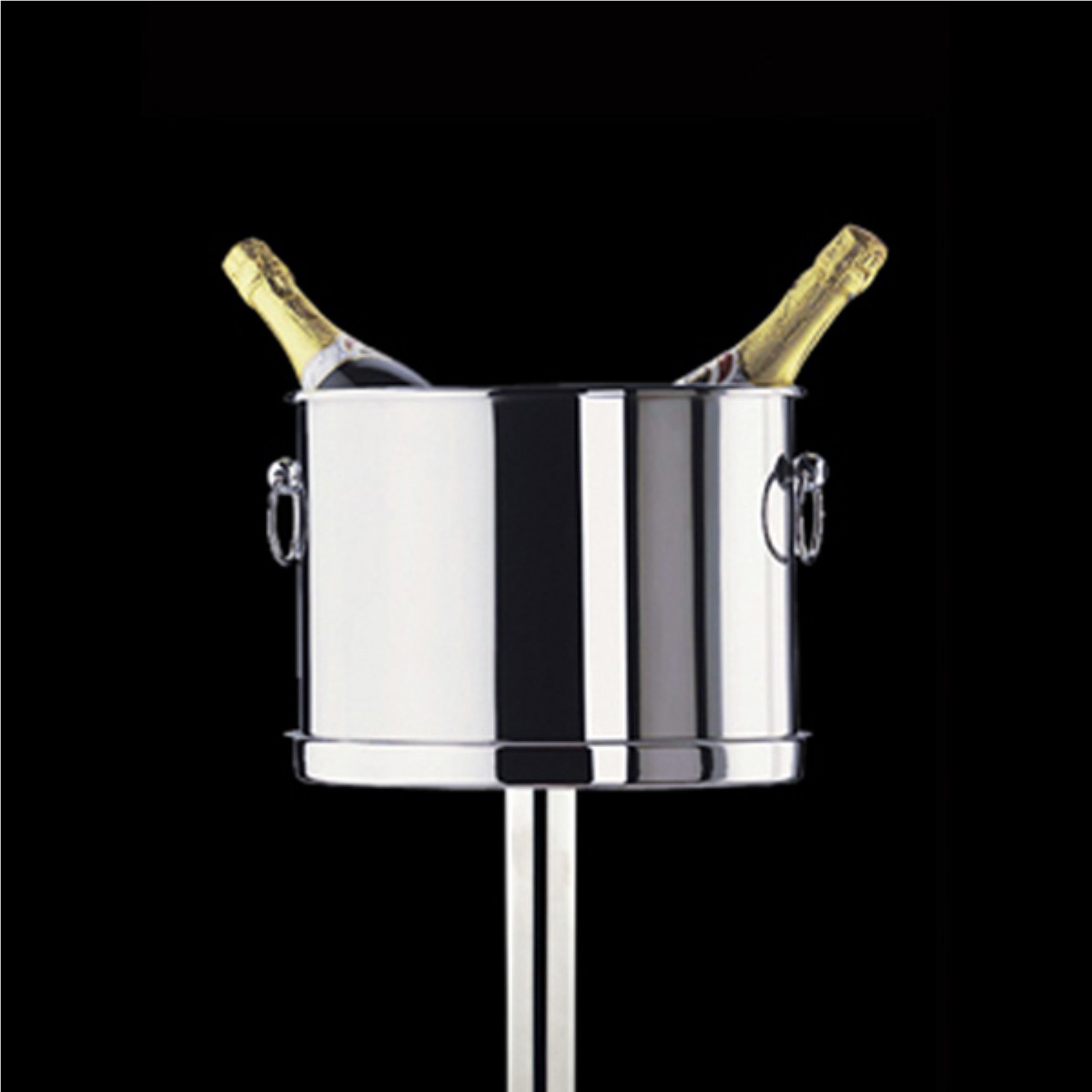 Stainless Steel Oval Wine/Champagne Bucket, 2 Bottle, 9" (23cm) - Set of 1