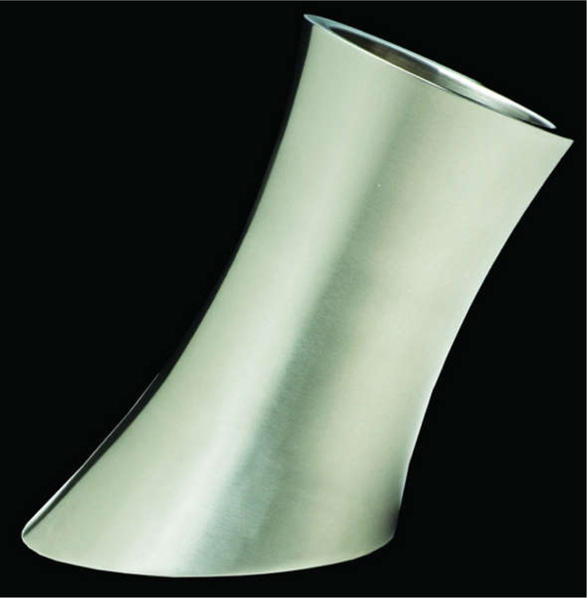 Stainless Steel Double Body Slant Wine Bottle Cooler 9" - Set of 1