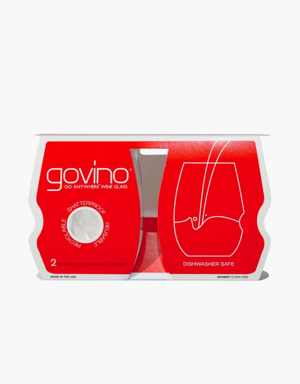 Govino Dishwasher Safe Red Wine (16oz) 2-Pk