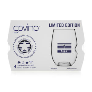 Govino Dishwasher Safe Limited Edition Wine Glasses (16oz) 4-Pk | Nautical Design